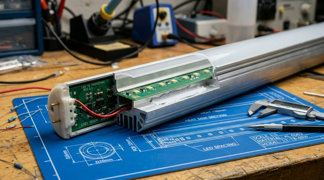 2026-os végső útmutató a 10 mm-es PCB-vel rendelkező LED T8 csőházhoz: hőadatok, 3D CAD és UL megfelelőség